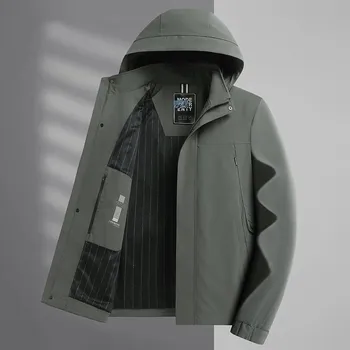 Pánský kabát Best Fashion Pánská outdoorová bunda do větru a deště Barva: Zelená, Velikost: M