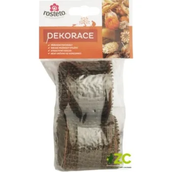 Stuha Stuha jutová ROSTETO 3m hnědá 2ks