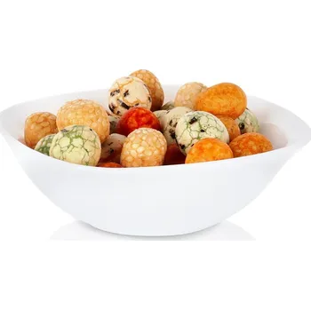 SKLENĚNÁ BÍLÁ MISKA SALÁTOVÁ MÍSA NA PŘEDKRMY, DEZERTY, ZMRZLINU, MODERNÍ DESIGN