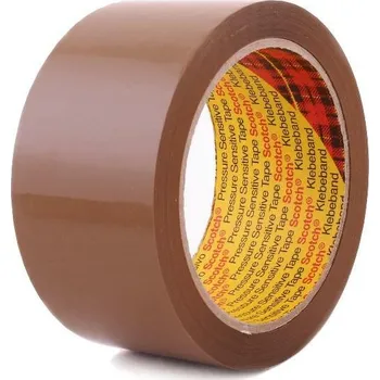 Lepicí páska Lepící páska 3M 305, TICHÁ 50 mm * 66 m, hnědá