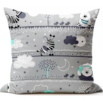 Povlak na polštářek Bavlněný povlak na polštář - Safari Zapínání: knoflík, Velikost polštáře: 40x40