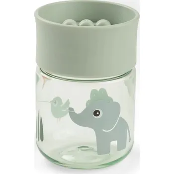 dětská jídelní sada DONE BY DEER netekoucí učící hrneček 360° Playground - zelený