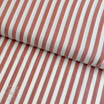 Viskóza YARN DYED Stripes SMALL orange