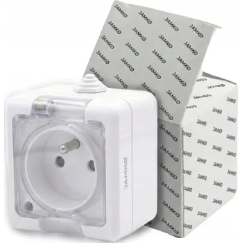 Elektrická zásuvka Elektrická Zásuvka hermetické JAMKO bílé