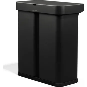 Odpadkový koš Simplehuman bezdotykový odpadkový koš DUAL SENSOR, 58 L (34/24), hlasové ovládání, černý