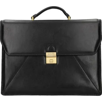 Pánská aktovka Pánská kožená aktovka Katana Monaco - černá
