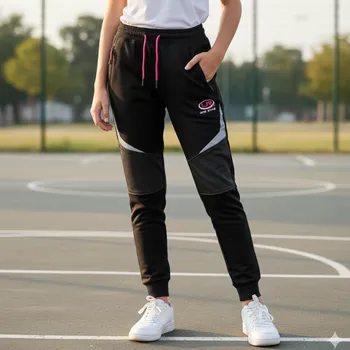 Dívčí oblečení Dívčí softshellové tepláky černé Kugo GK8653