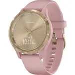 Garmin Vivomove 3S Sport Zlaté s růžovým páskem - sleva viz popisek