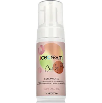 Tepelná ochrana vlasů Inebrya Ice Cream Curly Plus Curl Mousse 150 ml