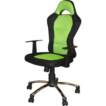 Kancelářské křeslo CYRIL, černá/zelená + vyzvednutí ZDARMA