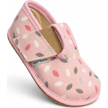 Dětská móda Barefoot bačkory Pegres BF01 růžová puntík Velikost: 20