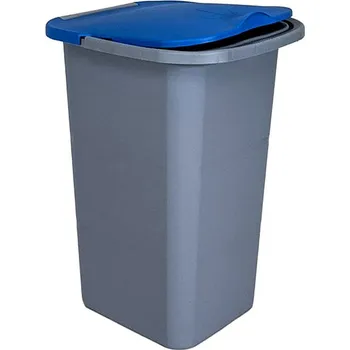 Odpadkový koš Belli E Forti Premi koš na tříděný odpad 24 l šedý/modré víko