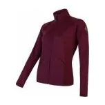SENSOR MERINO UPPER dámská mikina celozip port red XL; Červená + DÁREK DLE VÝBĚRU!