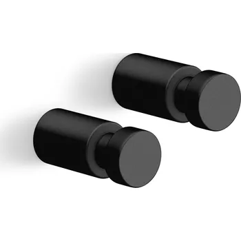 Držák na ručník ZACK Háček na ručníky AIVO, set 2 ks, 1,9 cm, černý