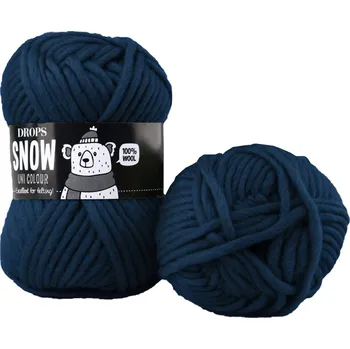 Příze Drops Snow UNI 122 tmavá navy