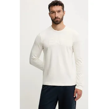 Pánské tričko Tričko s dlouhým rukávem EA7 Emporio Armani AF10373.7M000900 béžová 01X, vel. XXL
