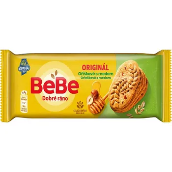 Opavia Bebe Dobré ráno Oříškové s medem 50g cena za kartonové balení (Kartonové balení : 30 ks)