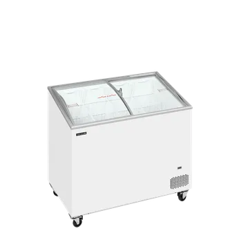 Mraznička TEFCOLD IC302SCEB Pultová mraznička prosklené oblé víko