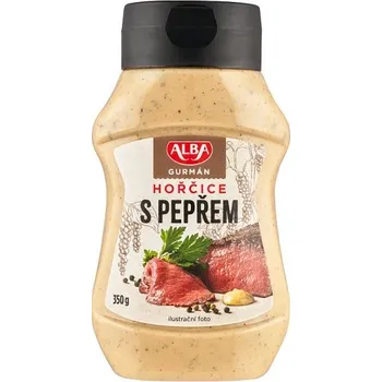 Hořčice ALBA Gurmán hořčice s pepřem 350 g