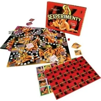 Erotická hra Sexperimenty společenská hra pro dospělé v krabici 33x23x3cm