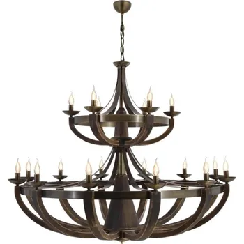 Lustr na řetězu KOBE 18xE14/40W/230V hnědá