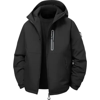 Pánský zimní kabát Best Fashion Pánská zimní péřová bunda pro cestování Barva: Černá, Velikost: S