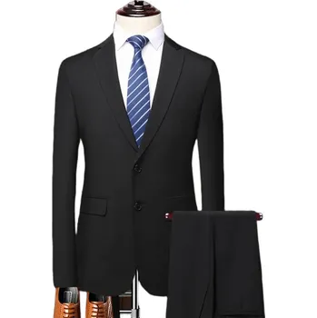 Pánský oblek Best Fashion Pánský oblek pro business a slavnostní příležitosti Barva: Černá, Velikost: XS