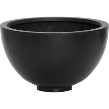 Květináč Miska kutalá PETER M fiberstone černá 30cm