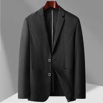 Best Fashion Pánské lehké letní sako pro formální i volný čas Barva: Černá, Velikost: XS