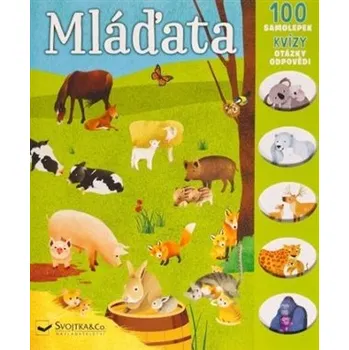 Bystrá hlava Mláďata - 100 samolepek, kvízy, otázky, odpovědi