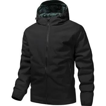 Pánský zimní kabát Best Fashion Pánská lehká zateplená bunda pro chladné dny Barva: Černá, Velikost: M