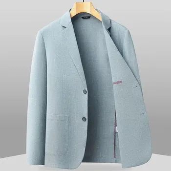 Best Fashion Pánské lehké letní sako pro společenské události Barva: Zelená, Velikost: XL