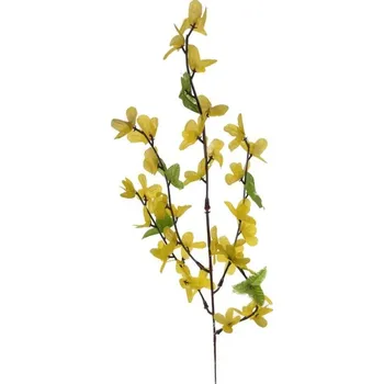 umělá květina Zlatice větev umělá žlutá 45cm