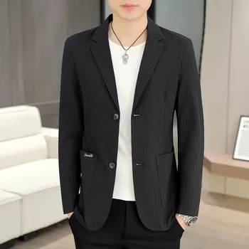 Best Fashion Pánské ultralehké sako vhodné i do teplejšího počasí Barva: Černá, Velikost: 3XL