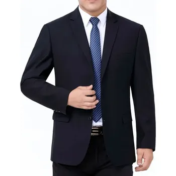 Pánský oblek Best Fashion Pánský formální oblek se sakem a kalhotami Barva: Tmavě modrá se, Velikost: L