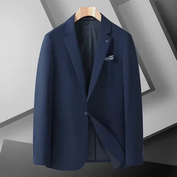 Best Fashion Pánské ležérní sako pro každodenní nošení Barva: Modrá, Velikost: 7XL