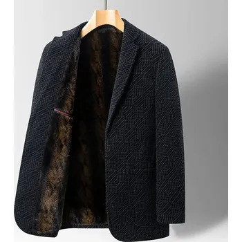 Best Fashion Pánské ležérně elegantní sako pro každodenní nošení Barva: Černá, Velikost: M