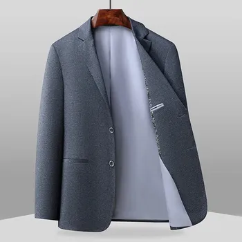 Best Fashion Pánské elegantní sako pro formální i pracovní příležitosti Barva: Šedá, Velikost: 46