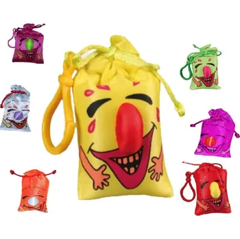 Žertovný předmět Chechtací pytlík – vtipný textilní a plastový dárek k narozeninám pro děti i dospělé, mix barev