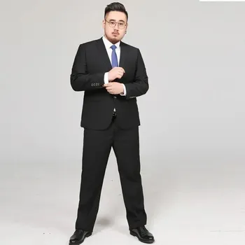 Pánský oblek Best Fashion Pánský formální oblek pro práci i slavnostní chvíle Barva: Černá, Velikost: 4XL