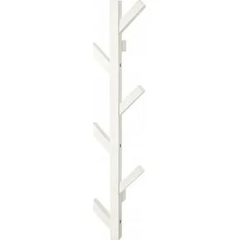 Věšák IKEA TJUSIG bílý nástěnný věšák 78 cm