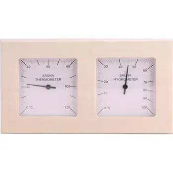 Harvia Teploměr s vlhkoměrem hranatý - Osika