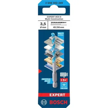 Vrták Bosch Vrták EXPERT HEX-9 Multi Construction, 3,5 × 45 × 90 mm Professional (2608902249)