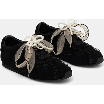 Dámské tenisky Semišové tenisky Answear.LAB SOFT LACE BLACK LT96-8.cjk černá 99X, EUR 40