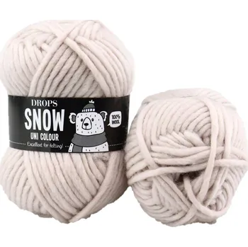 Příze Drops Snow UNI 88 křída