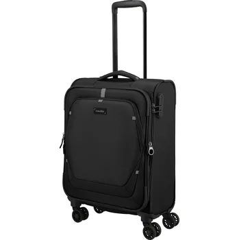 Travelite UMBRIA 55cm Cestovní kufr S Černá Black Rozšiřitelný