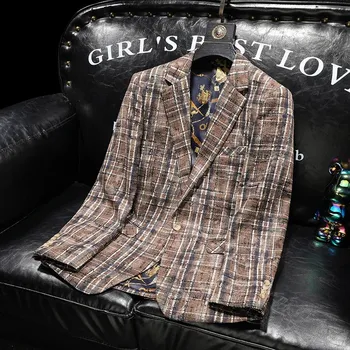 Best Fashion Pánské moderní sako pro společenské i volné chvíle Velikost: M, Barva (Varianta): Coffee blue