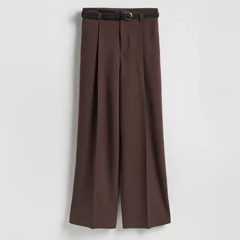 Dámské kalhoty Reserved - Kalhoty s páskem - hnědá - 506HV-88X - 506HV-88X-S