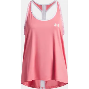 Dívčí oblečení Dívčí tílko Under Armour Tech Knockout Tank-PNK 1363374-600 Růžová YXL