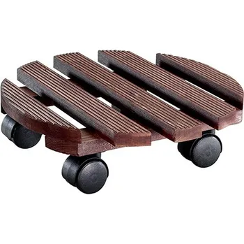 Květináč Wagner podložka na kolečkách dřevěná COUNTRY 30cm borovice